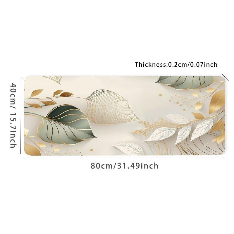 Fresh Leaf Desk Mat Large Gaming Mouse Pad E Sports Office Keyboard Pad