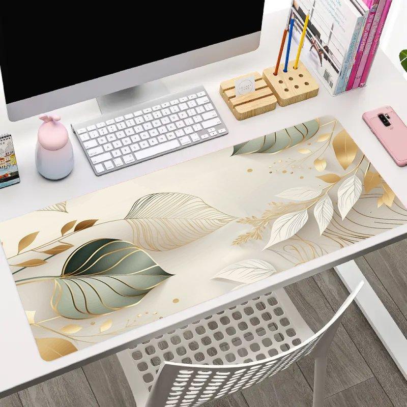 Fresh Leaf Desk Mat Large Gaming Mouse Pad E Sports Office Keyboard Pad