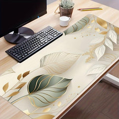 Fresh Leaf Desk Mat Large Gaming Mouse Pad E Sports Office Keyboard Pad