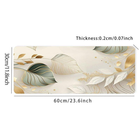 Fresh Leaf Desk Mat Large Gaming Mouse Pad E Sports Office Keyboard Pad