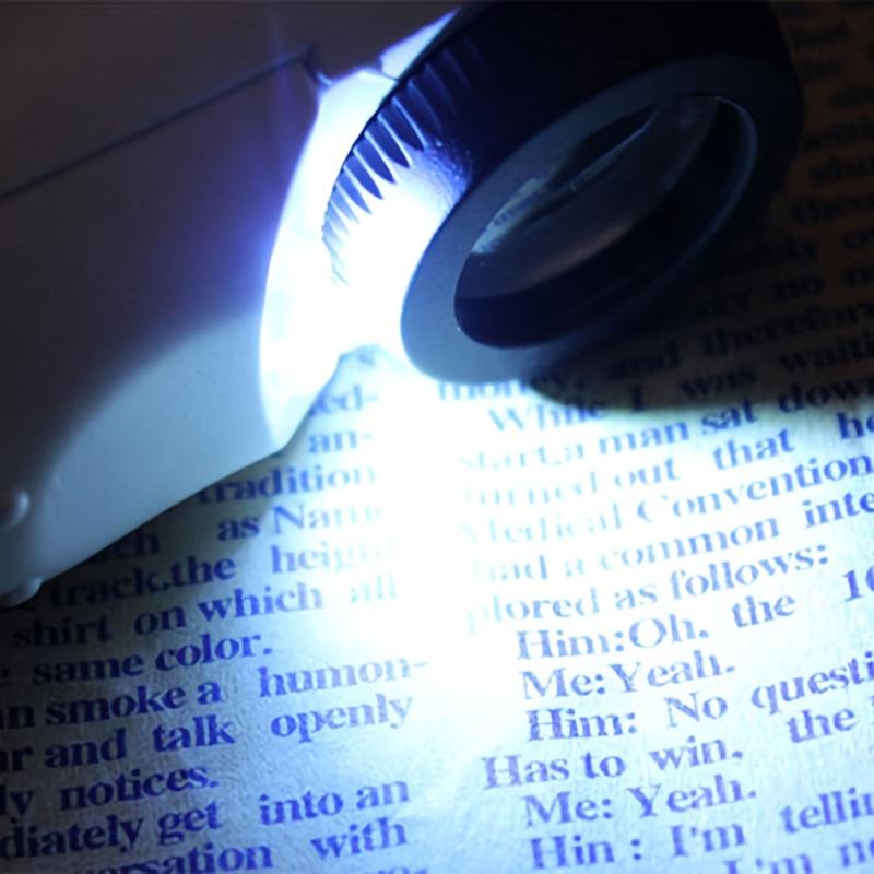 Handheld 40X Magnifying Glass for Identification