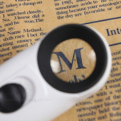 Handheld 40X Magnifying Glass for Identification