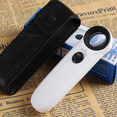 Handheld 40X Magnifying Glass for Identification