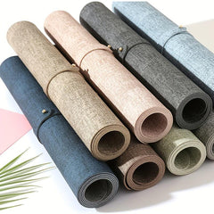 Faux Leather Desk Pad Non-slip Protective Cover Mouse Pad Waterproof Writing Pad