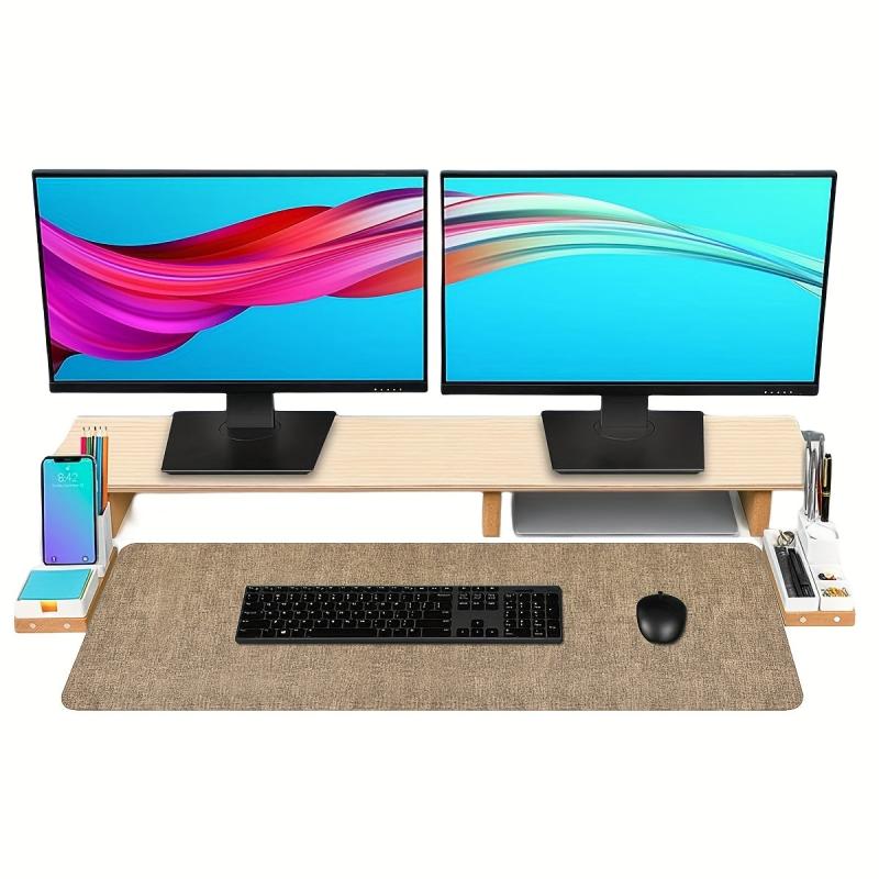 Faux Leather Desk Pad Non-slip Protective Cover Mouse Pad Waterproof Writing Pad