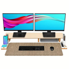 Faux Leather Desk Pad Non-slip Protective Cover Mouse Pad Waterproof Writing Pad