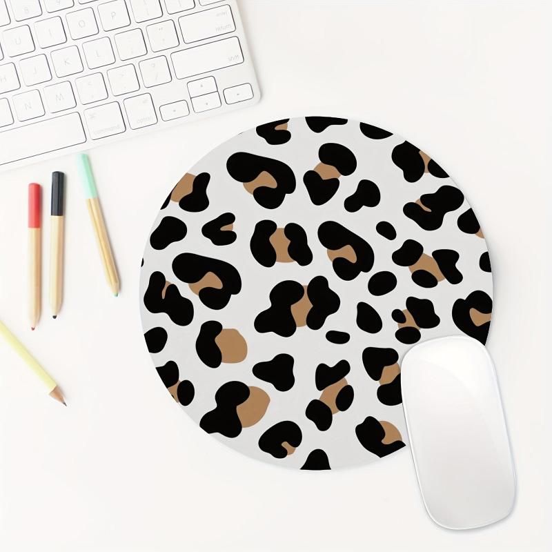 Animal Textures Round Mousepad for Women Girls