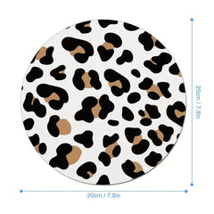 Animal Textures Round Mousepad for Women Girls