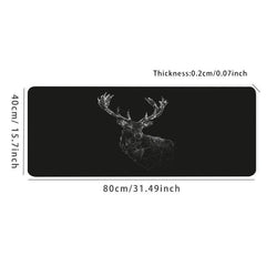Deer Shadow Desk Mat Gaming Mouse Pad Non Slip Computer Mat