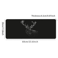 Deer Shadow Desk Mat Gaming Mouse Pad Non Slip Computer Mat