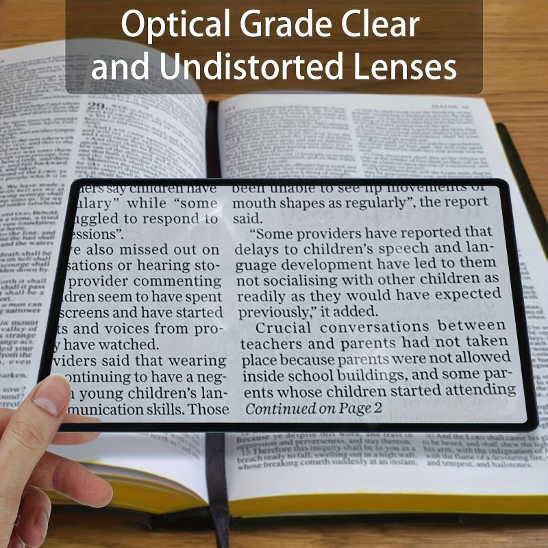 Large Sheet Magnifier 3X 300 Page Reading Magnifier