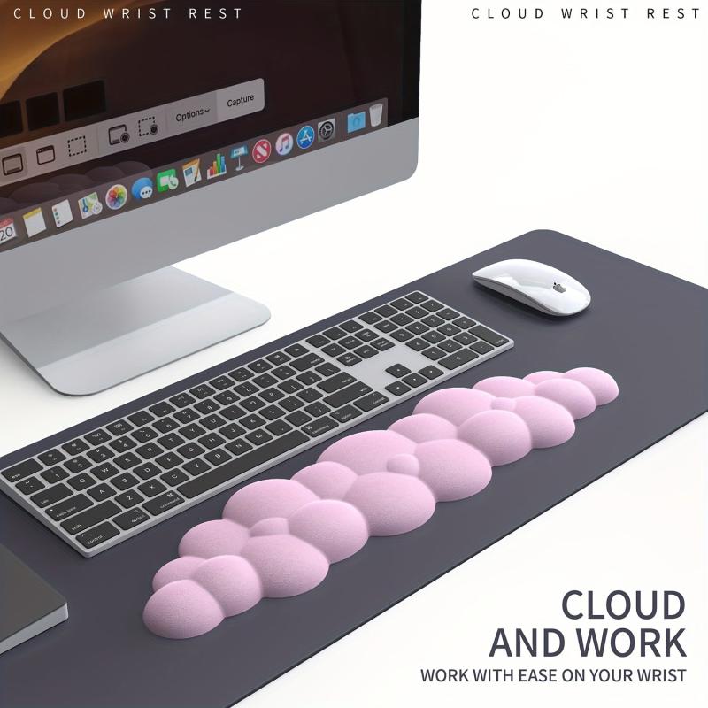 Cloud Wrist Guard and Keyboard Holder Set