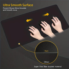 Large PU Leather Waterproof Mouse Pad for Gaming