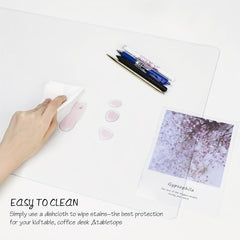 Clear Desk Pad Heat Resistant Waterproof PVC Durable Desk Protect Mat