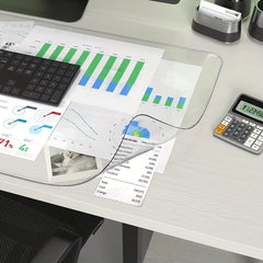 Clear Desk Pad Heat Resistant Waterproof PVC Durable Desk Protect Mat