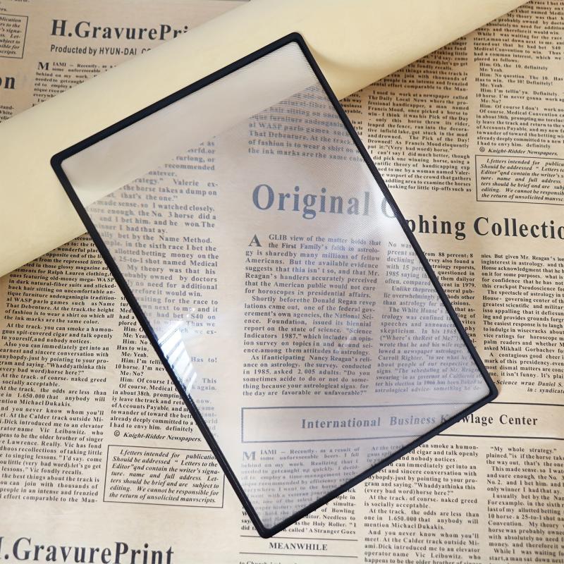 1pc 3X 300 Page Magnifying Lens Magnifiers Low Vision Aids