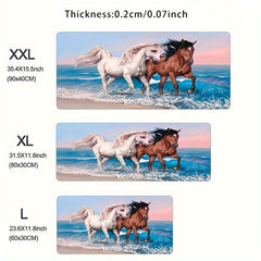 Large Horse Mouse Pad HD Image Gaming Mat Non Slip Desk Mat