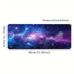 Starry Sky Gaming Desk Mat Keyboard Pad Large Computer Table Surface