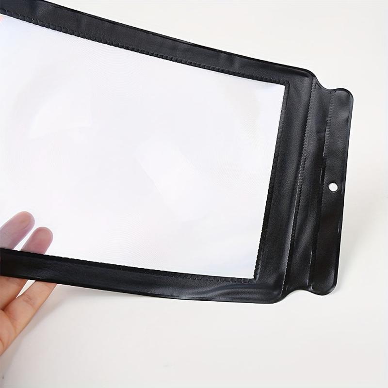 3X Handheld Flat Bookmark Magnifier Ultra Thin Lens for Reading