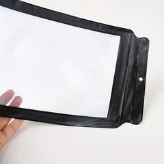 3X Handheld Flat Bookmark Magnifier Ultra Thin Lens for Reading