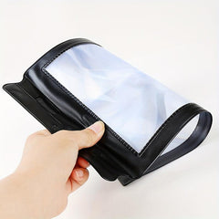 3X Handheld Flat Bookmark Magnifier Ultra Thin Lens for Reading
