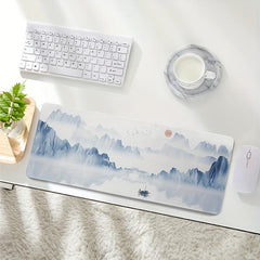 Large Landscape Pattern E-sports Mouse Pad Thick Stitched Edge Anti-slip Mat