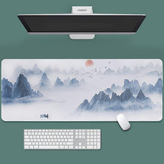 Large Landscape Pattern E-sports Mouse Pad Thick Stitched Edge Anti-slip Mat