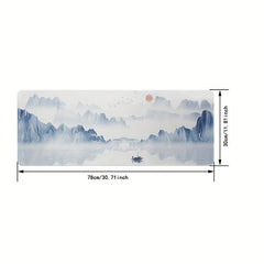 Large Landscape Pattern E-sports Mouse Pad Thick Stitched Edge Anti-slip Mat