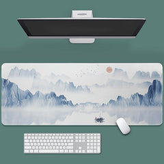 Large Landscape Pattern E-sports Mouse Pad Thick Stitched Edge Anti-slip Mat
