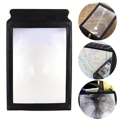 Portable A4 Reading Magnifying Glass, 3X Magnification
