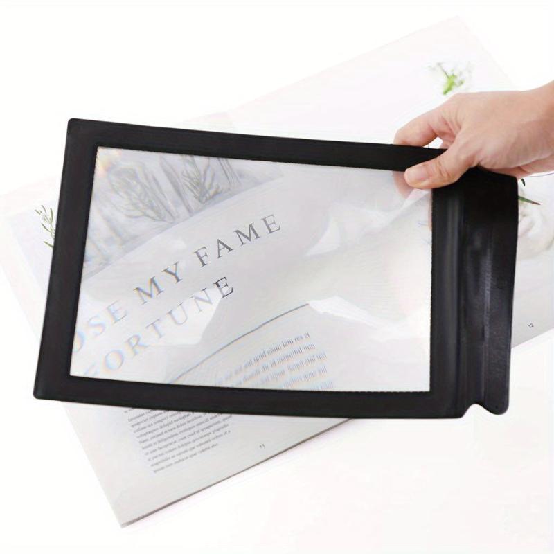 Portable A4 Reading Magnifying Glass, 3X Magnification