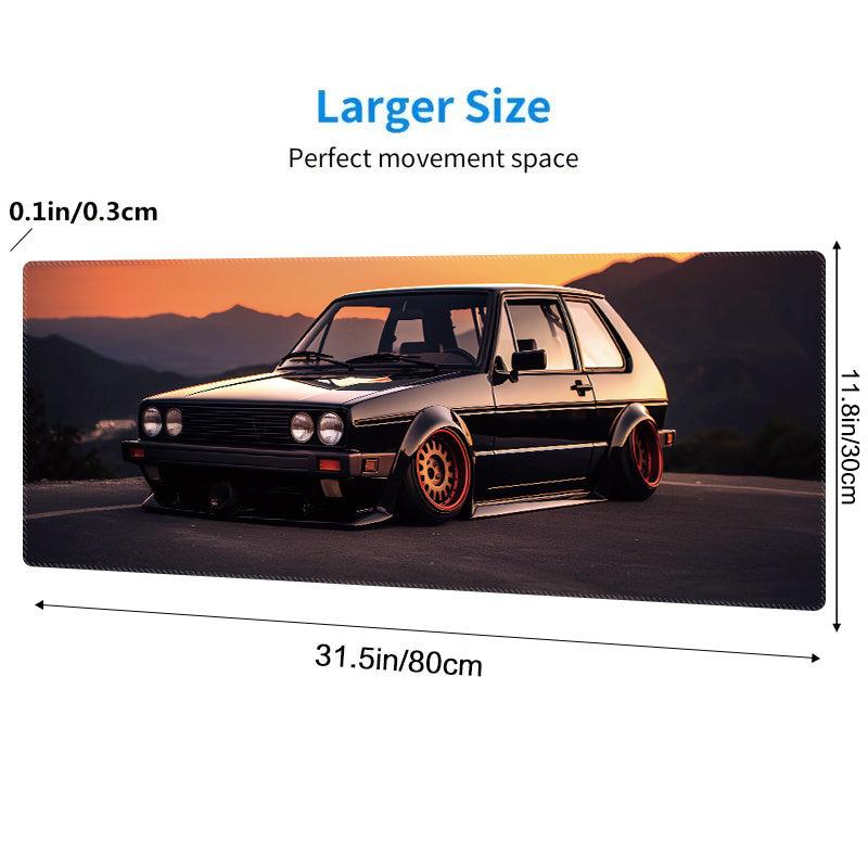 Car Pattern Non-slip Extended Gaming Mouse Pad for Office Home Computer Laptop