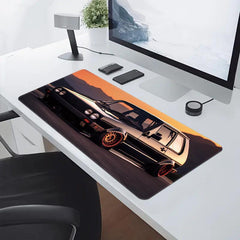 Car Pattern Non-slip Extended Gaming Mouse Pad for Office Home Computer Laptop