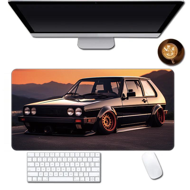 Car Pattern Non-slip Extended Gaming Mouse Pad for Office Home Computer Laptop