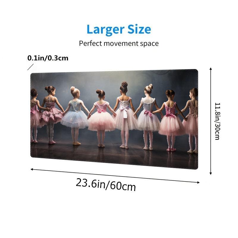 Ballet Girl Pattern Mouse Pad Extended Gaming Desktop Pad