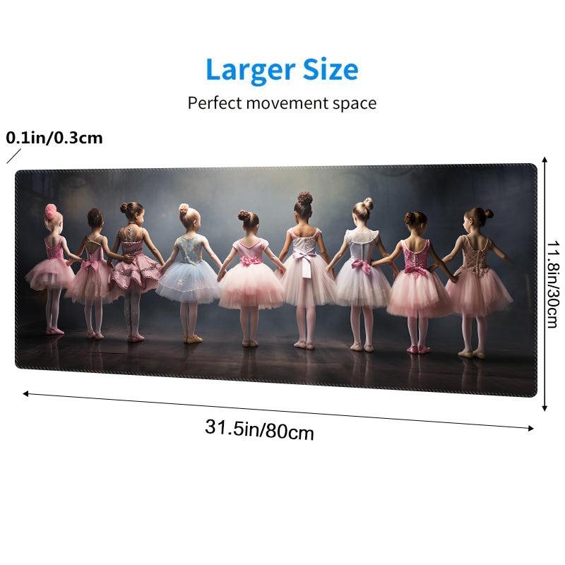 Ballet Girl Pattern Mouse Pad Extended Gaming Desktop Pad