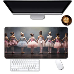 Ballet Girl Pattern Mouse Pad Extended Gaming Desktop Pad