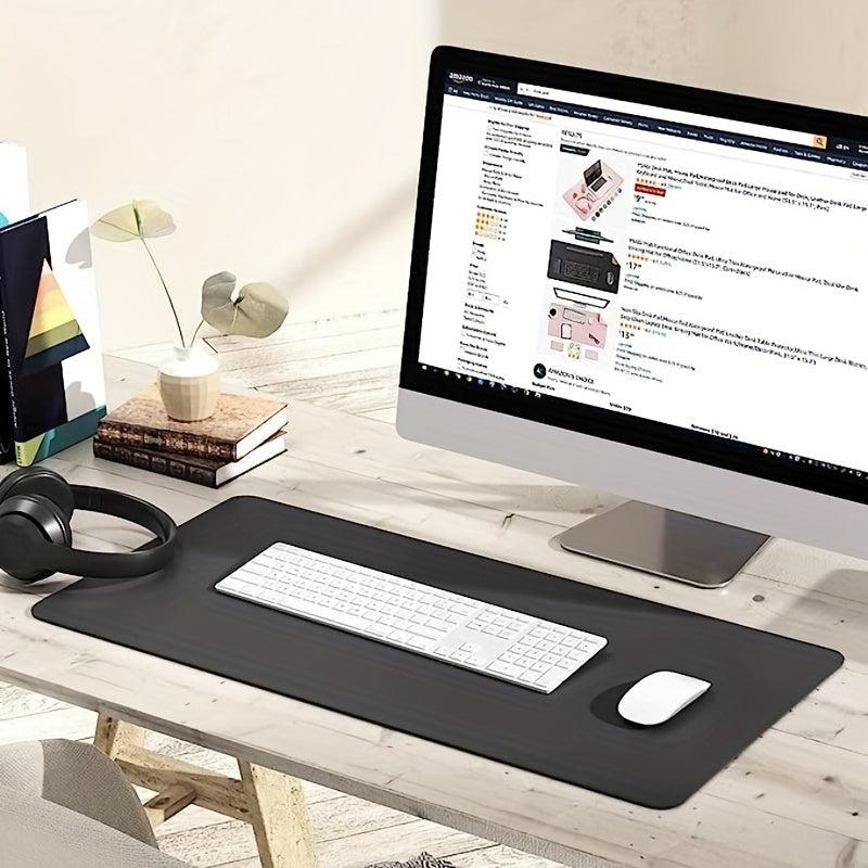 Non Slip Desk Pad Mouse Pad Waterproof PVC Leather Desk Table Protector