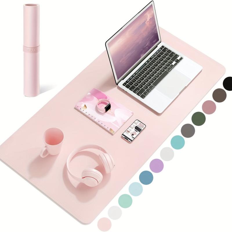 Non Slip Desk Pad Mouse Pad Waterproof PVC Leather Desk Table Protector