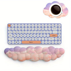 Ergonomic Memory Foam Mouse Pad Wrist Support with Coasters