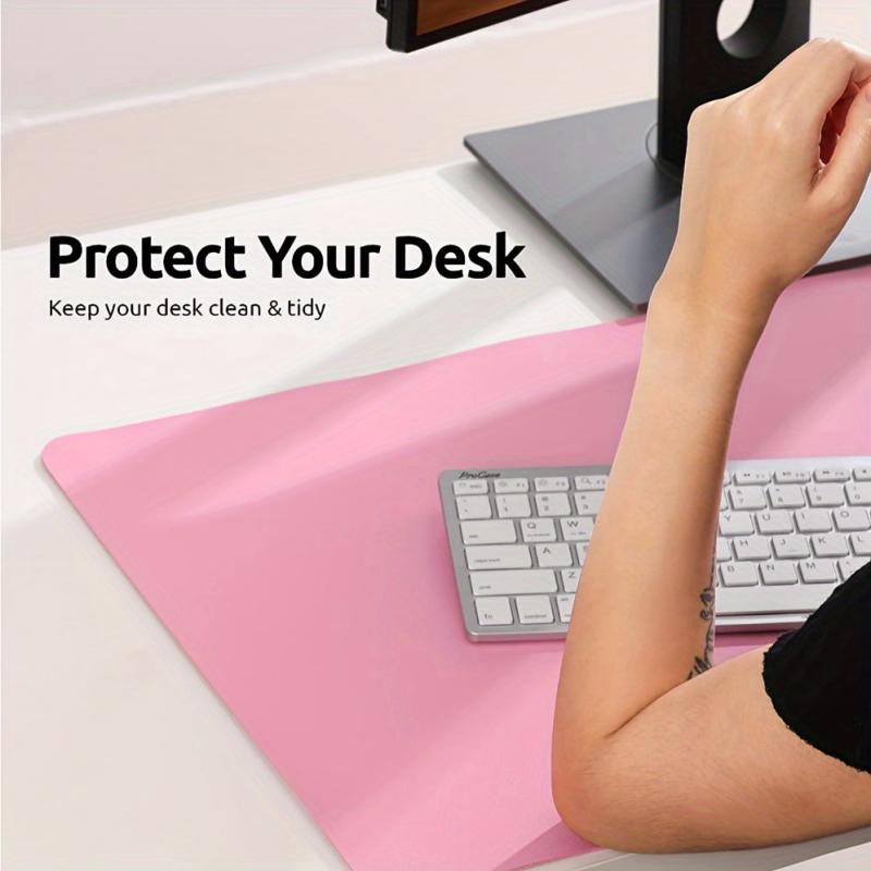 Large Leather Desk Mat Waterproof Non-slip for Office and Home