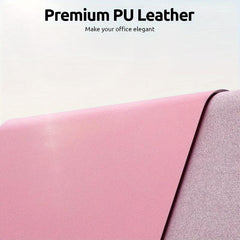 Large Leather Desk Mat Waterproof Non-slip for Office and Home