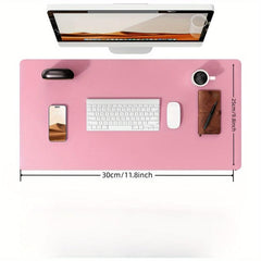Large Leather Desk Mat Waterproof Non-slip for Office and Home