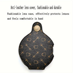 15x High Magnification Portable Leather Case Magnifying Glass