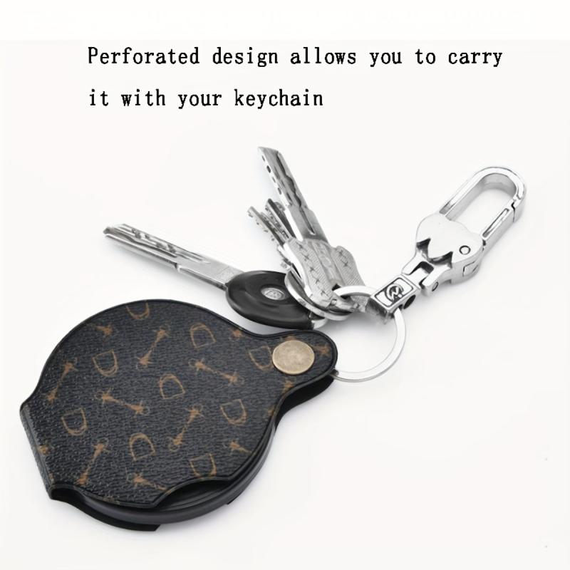 15x High Magnification Portable Leather Case Magnifying Glass