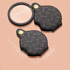 15x High Magnification Portable Leather Case Magnifying Glass
