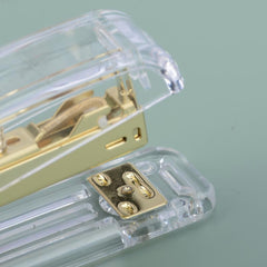 Transparent Golden Office Binding Stapler