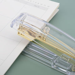 Transparent Golden Office Binding Stapler