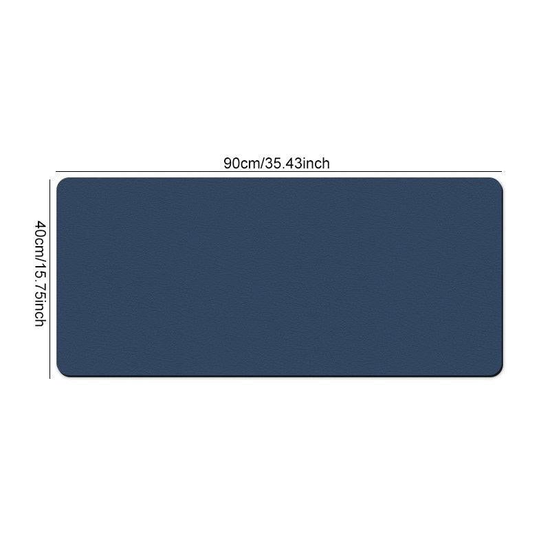Large Faux Leather Desk Mat Waterproof Computer Keyboard Mat