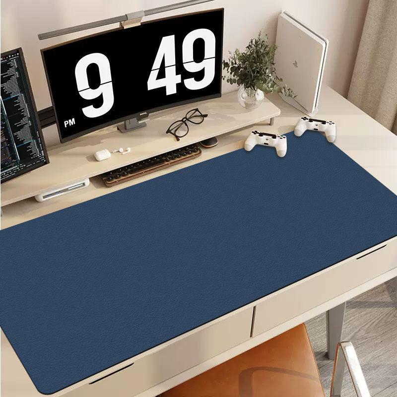 Large Faux Leather Desk Mat Waterproof Computer Keyboard Mat